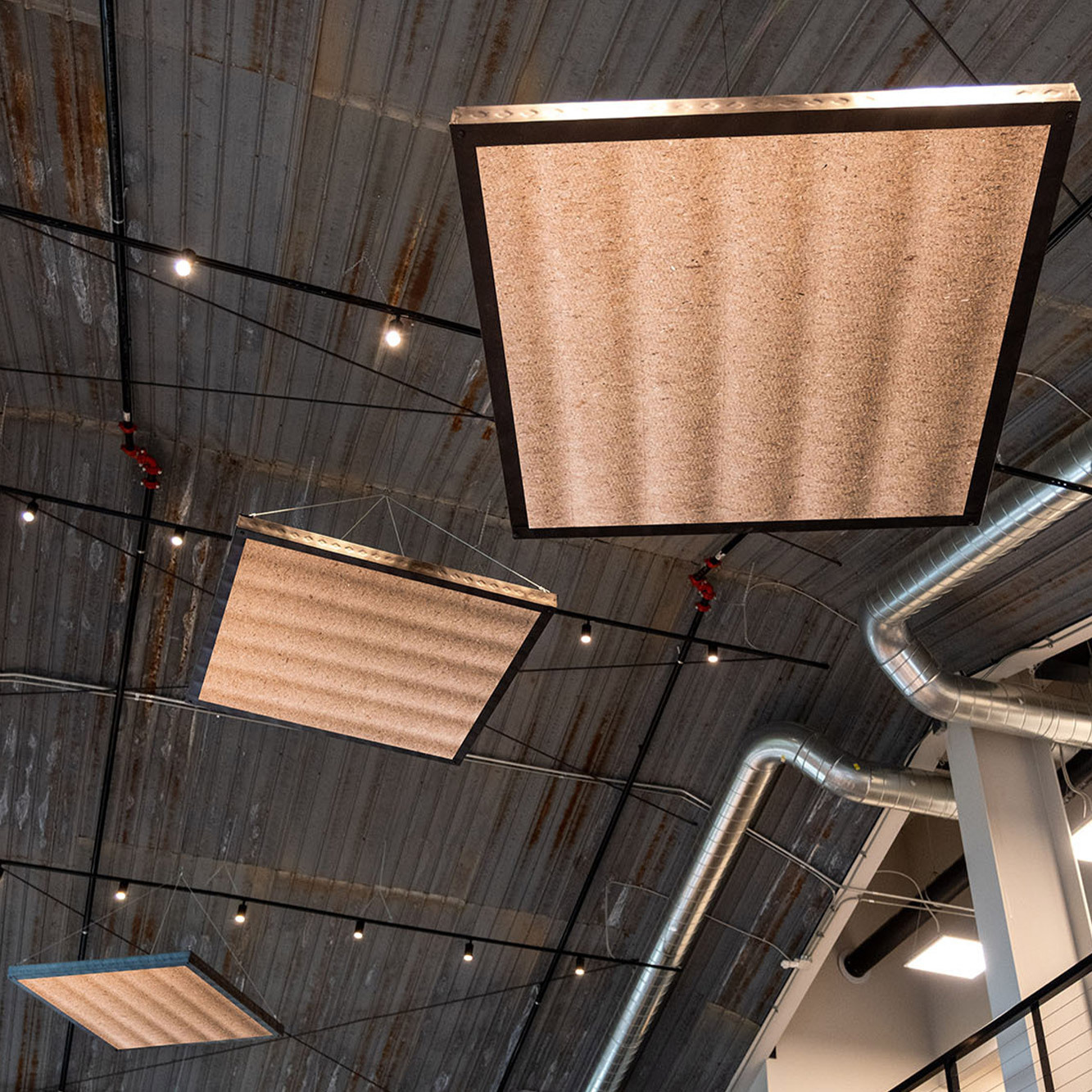 Hanging acoustic panels