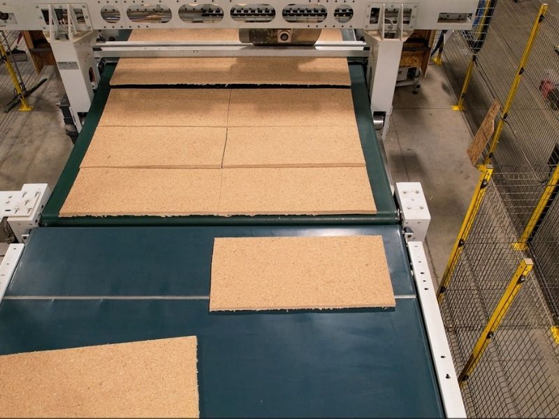 co-manufactured hemp fiber acoustic panels